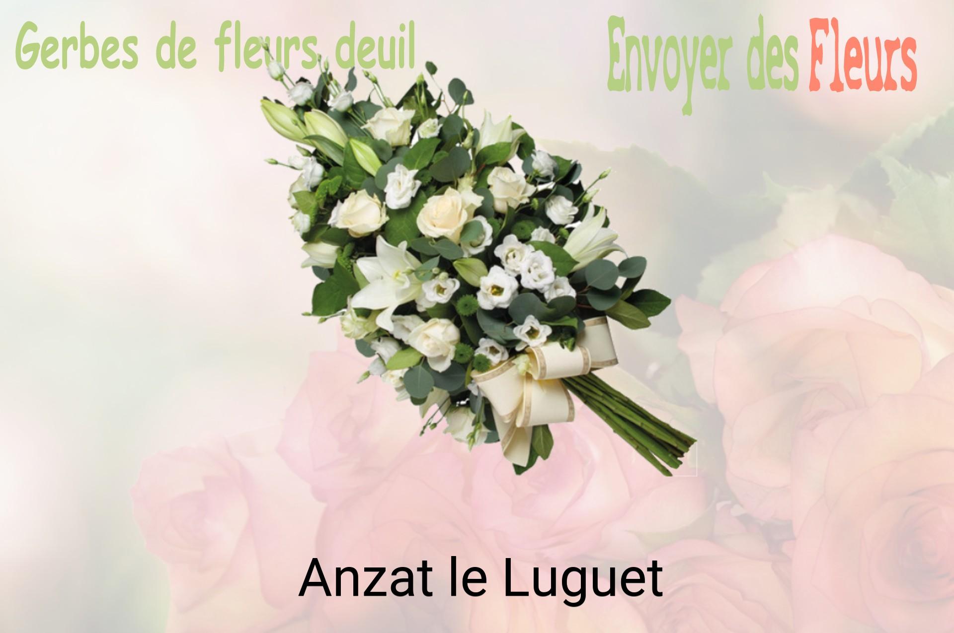 Gerbe de fleurs de deuil livrée à Anzat-le-Luguet